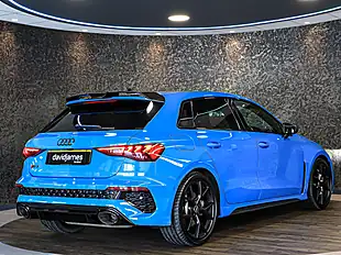 Used 2022 Audi RS3 Carbon Black Blue - Interior and Exterior details 9