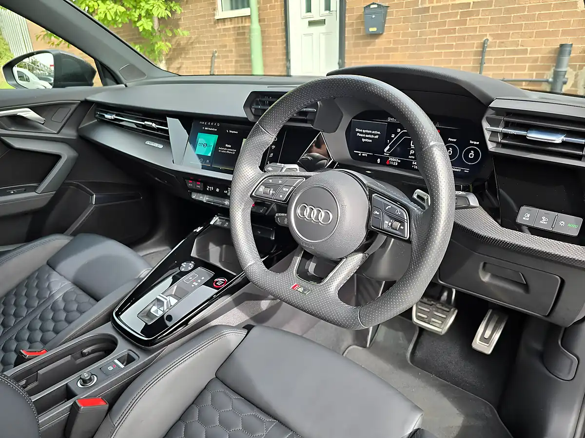 Used 2022 Audi RS3 Carbon Black Sportback Black - Interior and Exterior details 5