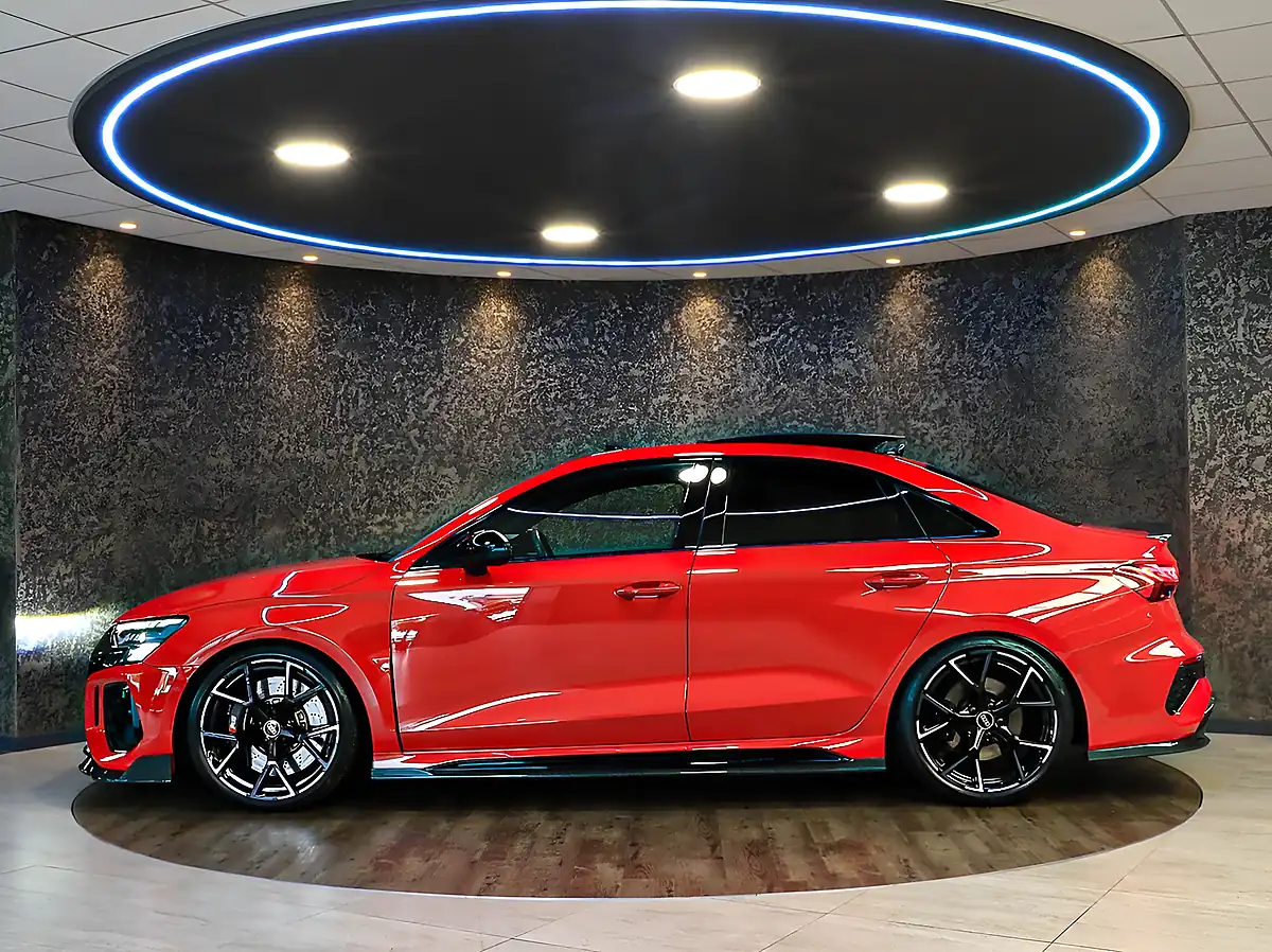 Used 2022 Audi RS3 Vorsprung Red - Interior and Exterior details 6