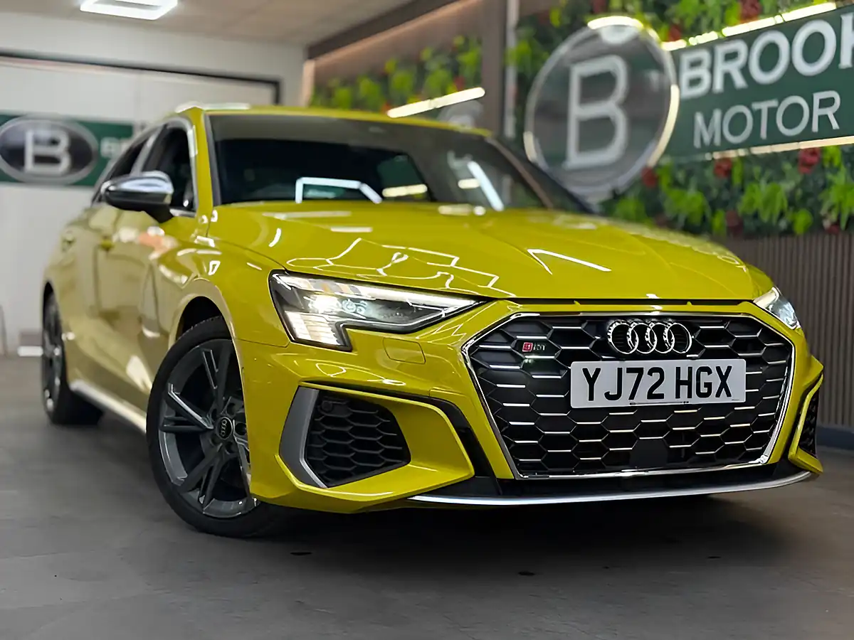 Used 2022 Audi S3 Sportback Yellow - Front View