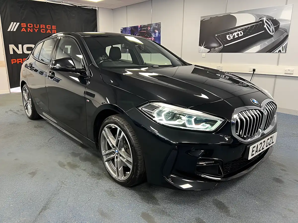 Used 2022 BMW 1 Series M Sport (lcp) Black Sapphire - Front View