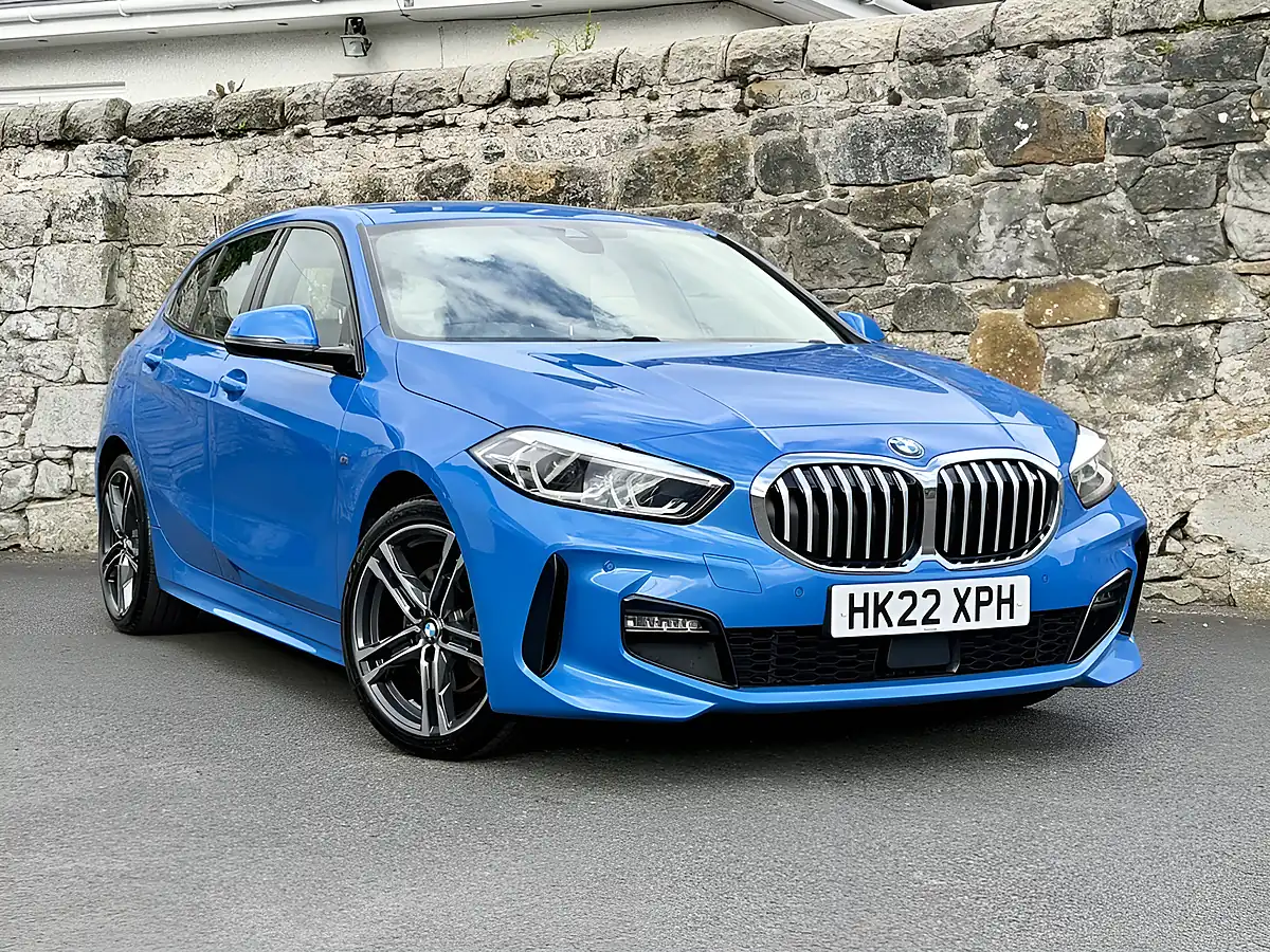 Used 2022 BMW 1 Series M Sport Misano Blue - Front View