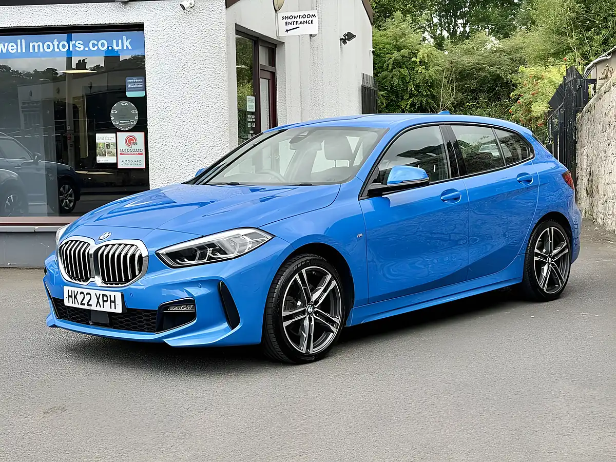 Used 2022 BMW 1 Series M Sport Misano Blue - Interior and Exterior details 10