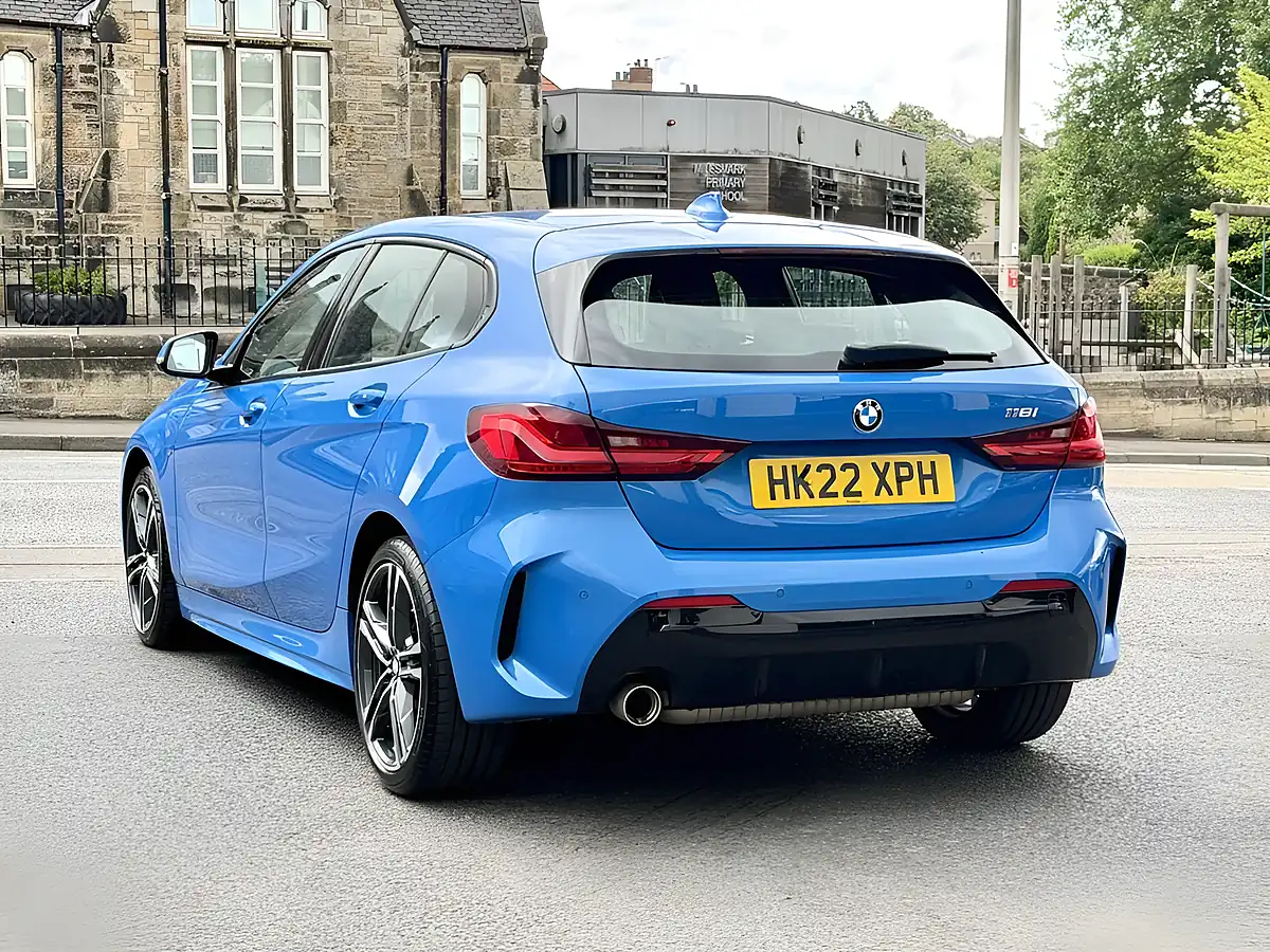 Used 2022 BMW 1 Series M Sport Misano Blue - Interior and Exterior details 12