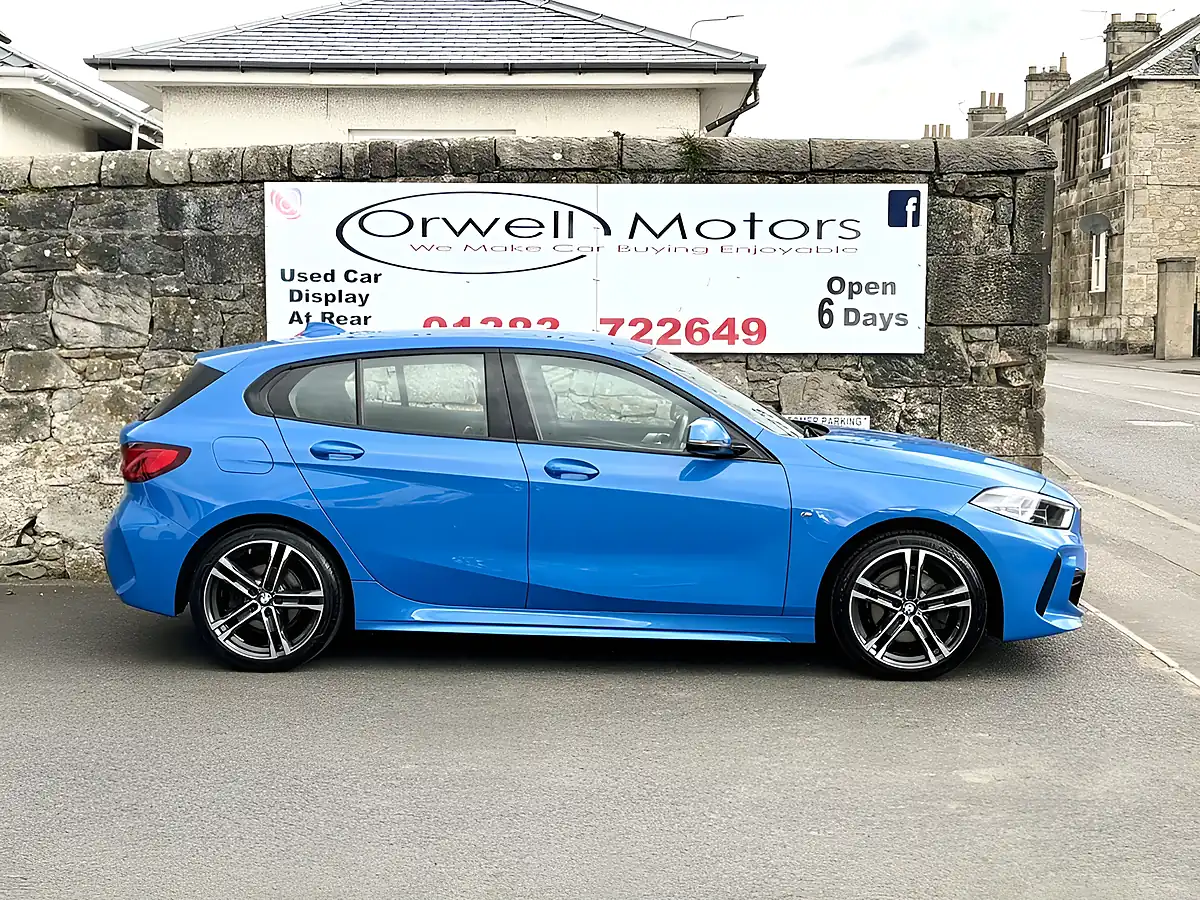 Used 2022 BMW 1 Series M Sport Misano Blue - Interior and Exterior details 3