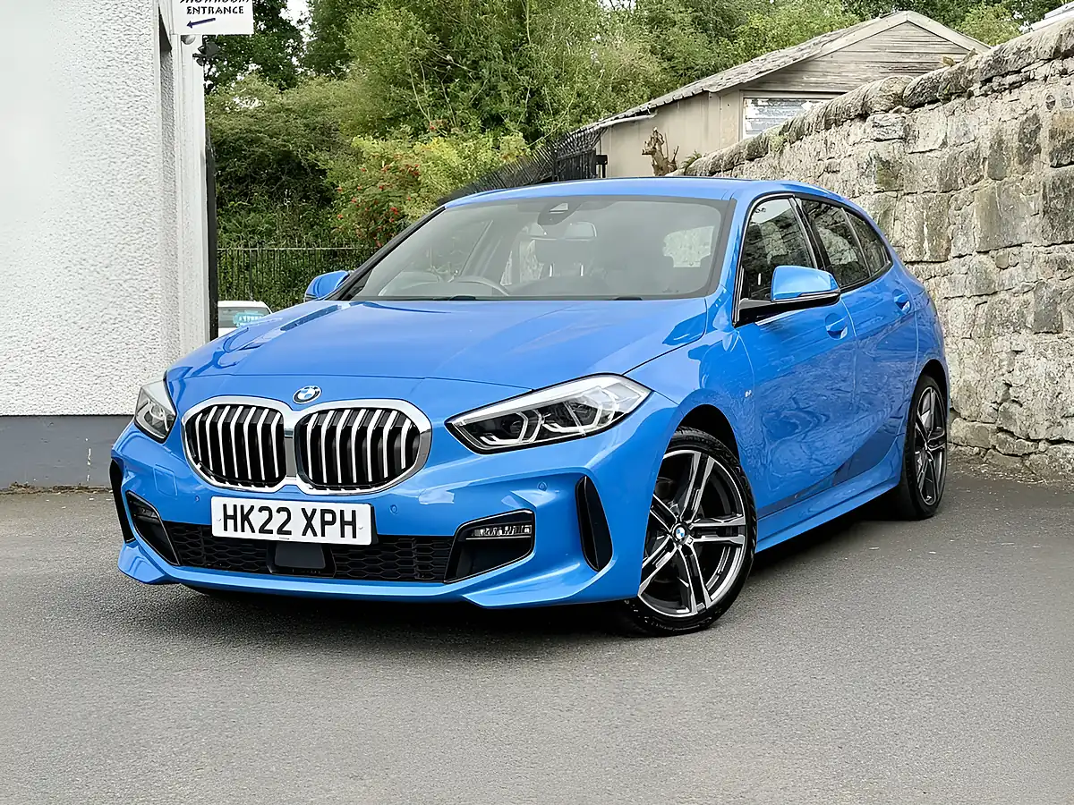 Used 2022 BMW 1 Series M Sport Misano Blue - Interior and Exterior details 4