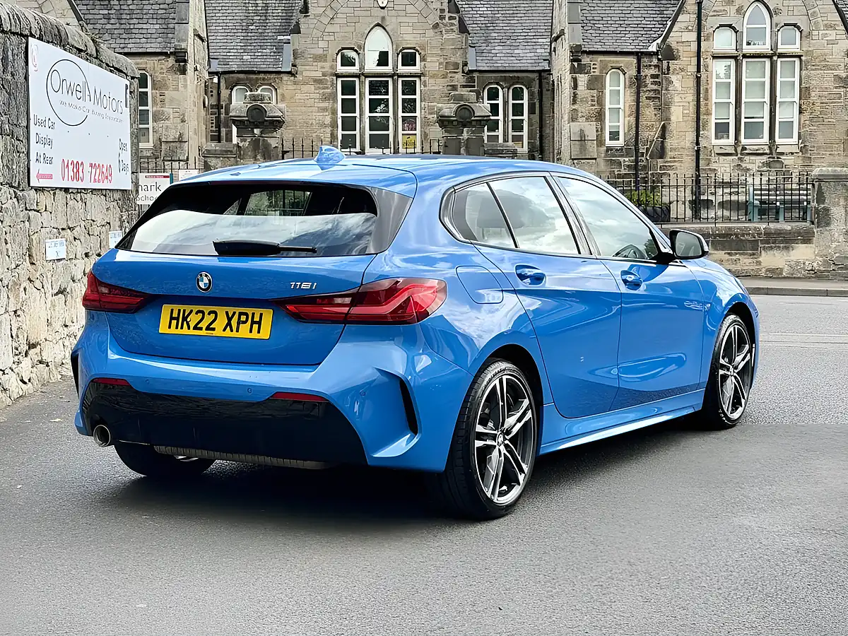 Used 2022 BMW 1 Series M Sport Misano Blue - Interior and Exterior details 9