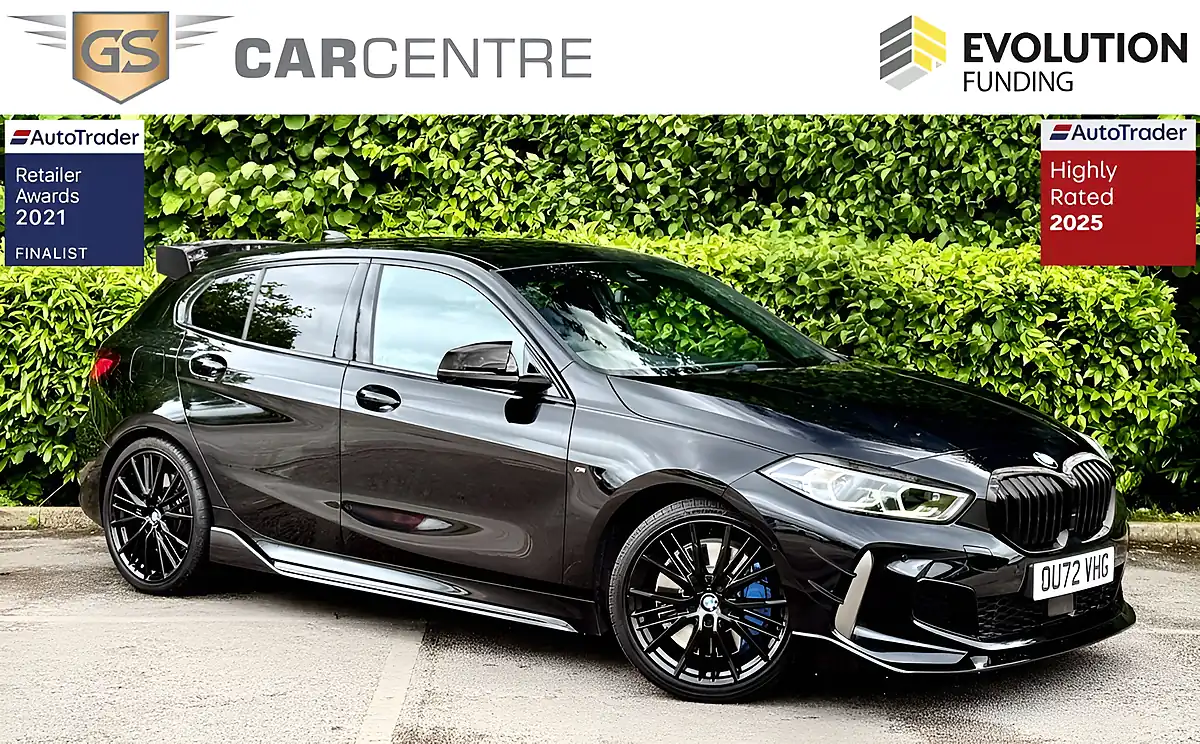 Used 2022 BMW 1 Series M135i Black - Front View
