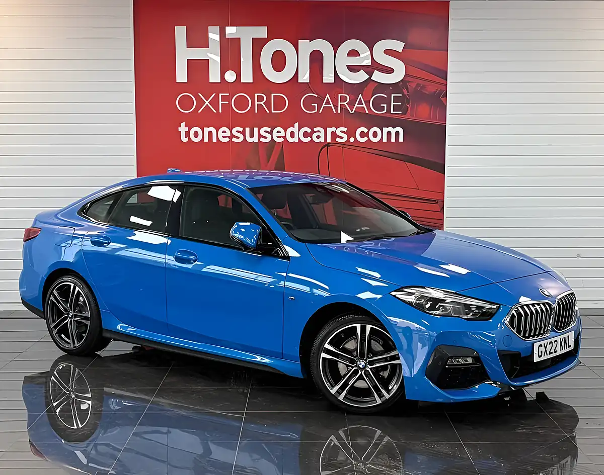 Used 2022 BMW 2 Series Gran Coupe M Sport Misano Blue - Front View