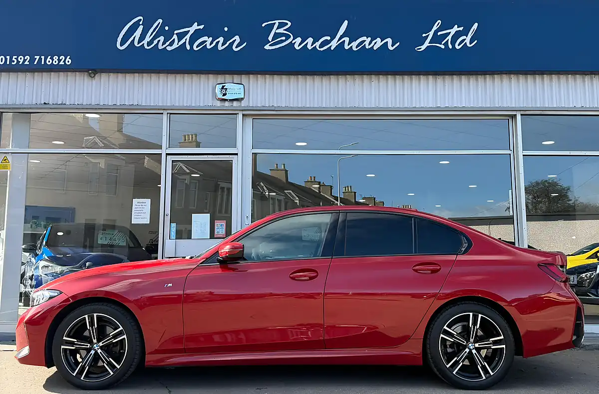 Used 2022 BMW 3 Series M Sport Red - Interior and Exterior details 2