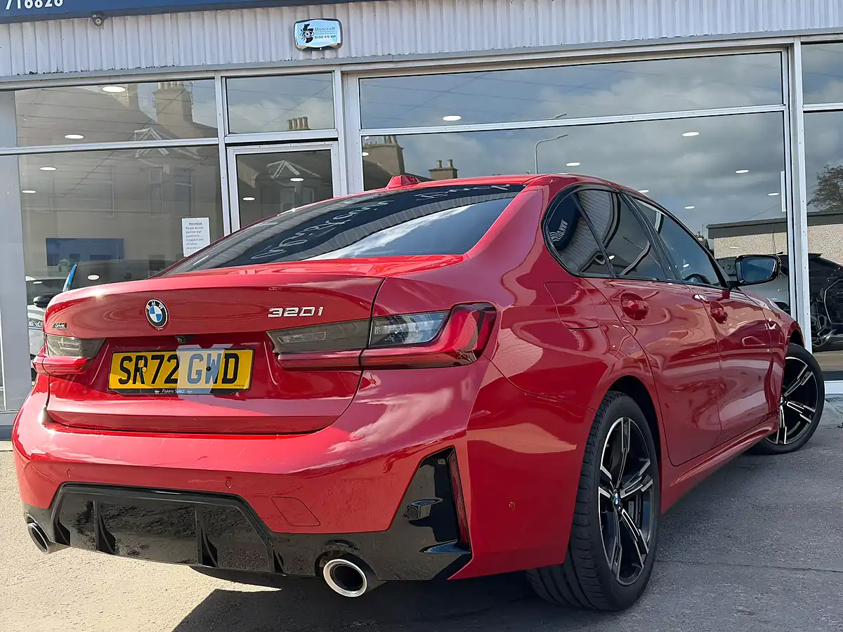 Used 2022 BMW 3 Series M Sport Red - Interior and Exterior details 3