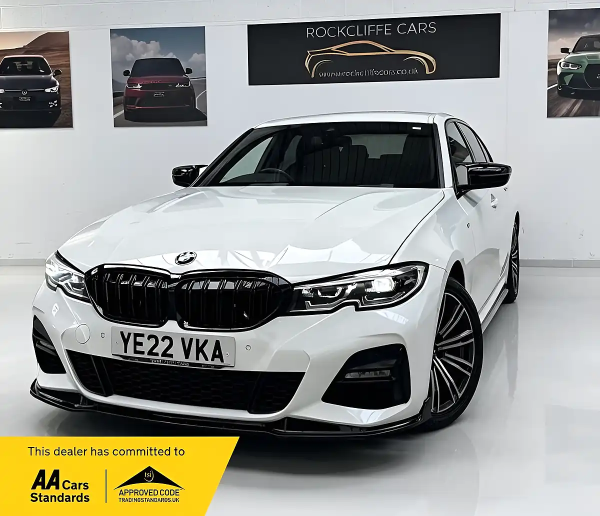 Used 2022 BMW 3 Series M Sport White - Front View
