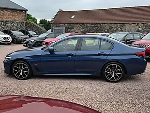 Used 2022 BMW 5 Series M Sport Phytonic Blue - Interior and Exterior details 14