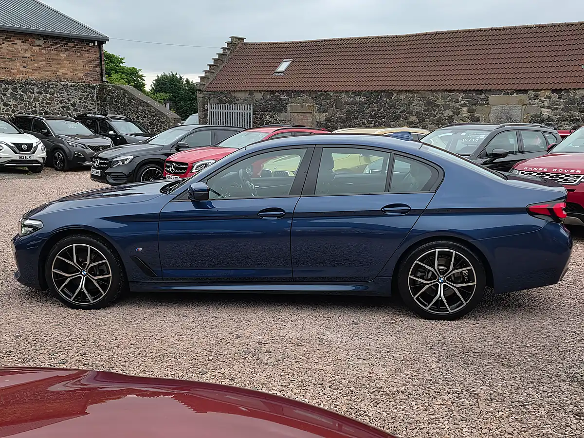 Used 2022 BMW 5 Series M Sport Phytonic Blue - Interior and Exterior details 14
