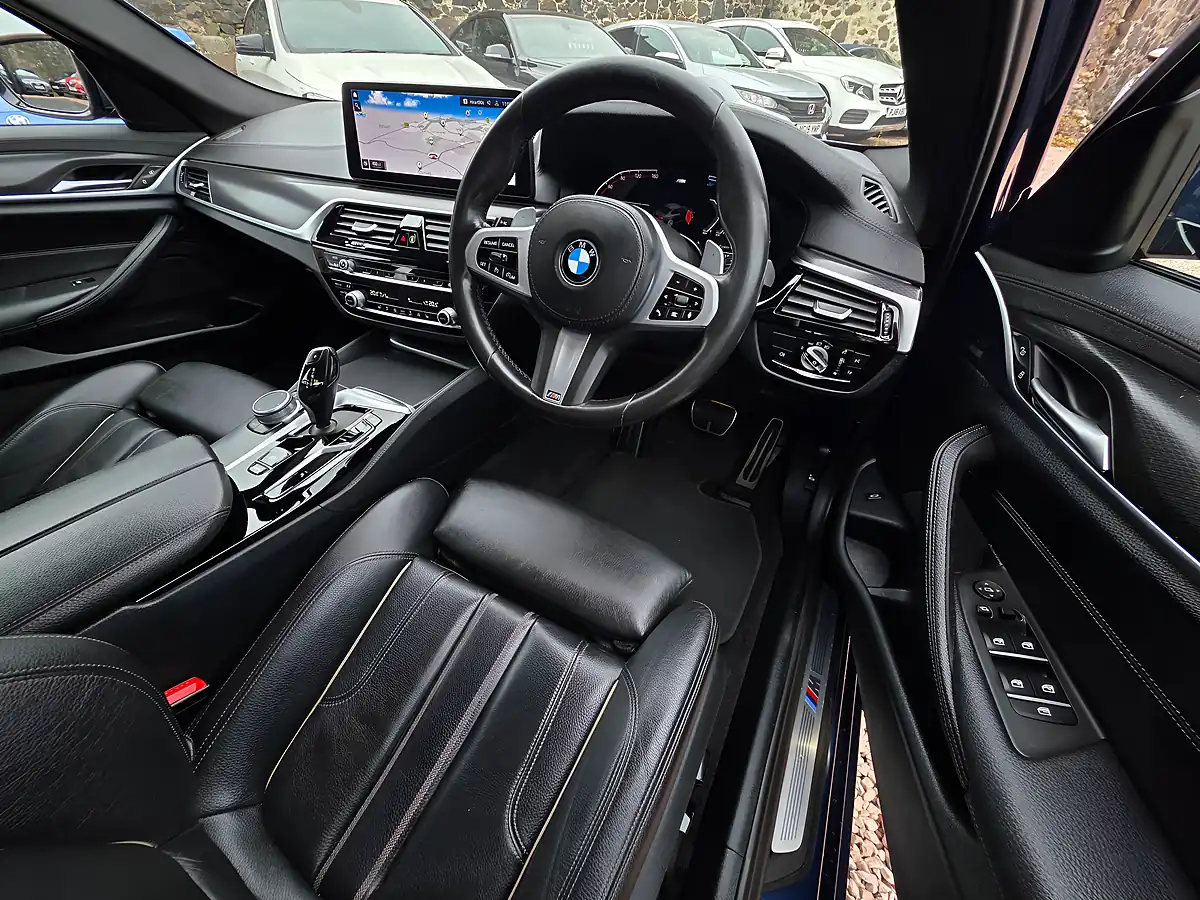 Used 2022 BMW 5 Series M Sport Phytonic Blue - Interior and Exterior details 8