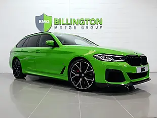 Used 2022 BMW 5 Series M Sport Touring Green - Interior and Exterior details 11