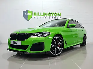 Used 2022 BMW 5 Series M Sport Touring Green - Interior and Exterior details 3