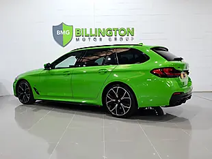 Used 2022 BMW 5 Series M Sport Touring Green - Interior and Exterior details 5