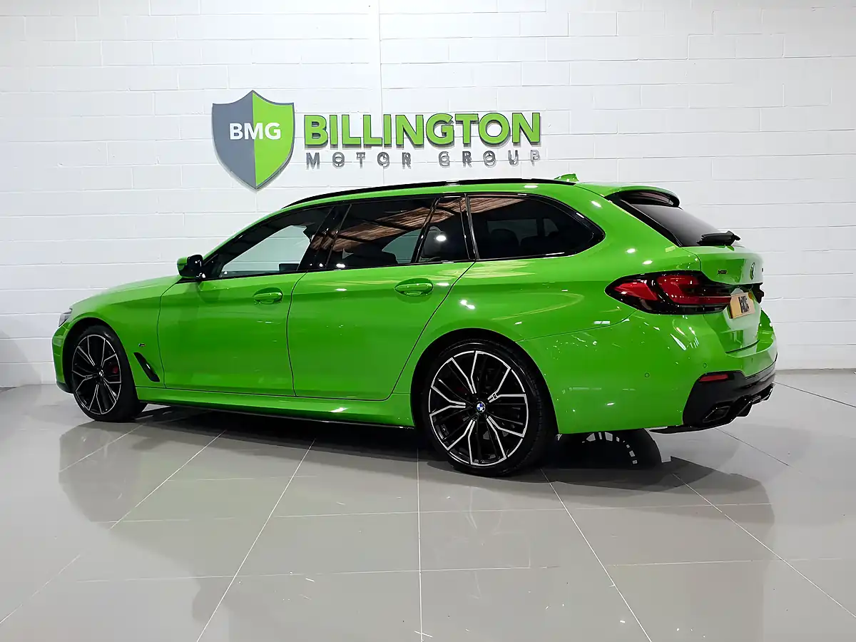 Used 2022 BMW 5 Series M Sport Touring Green - Interior and Exterior details 5