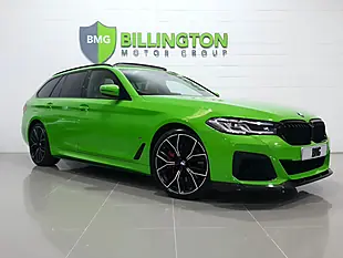 Used 2022 BMW 5 Series M Sport Touring Green - Interior and Exterior details 9