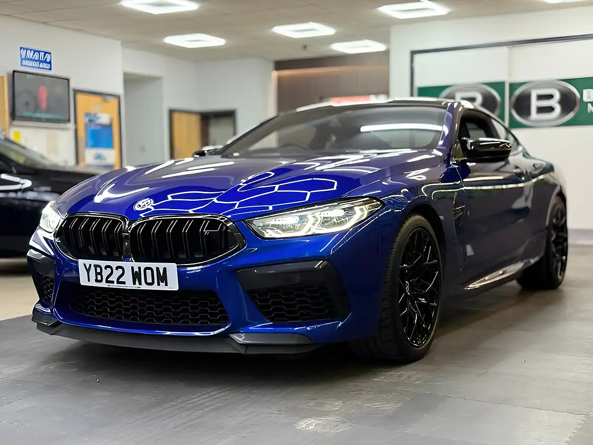 Used 2022 BMW 8 Series M8 Competition Blue - Interior and Exterior details 7