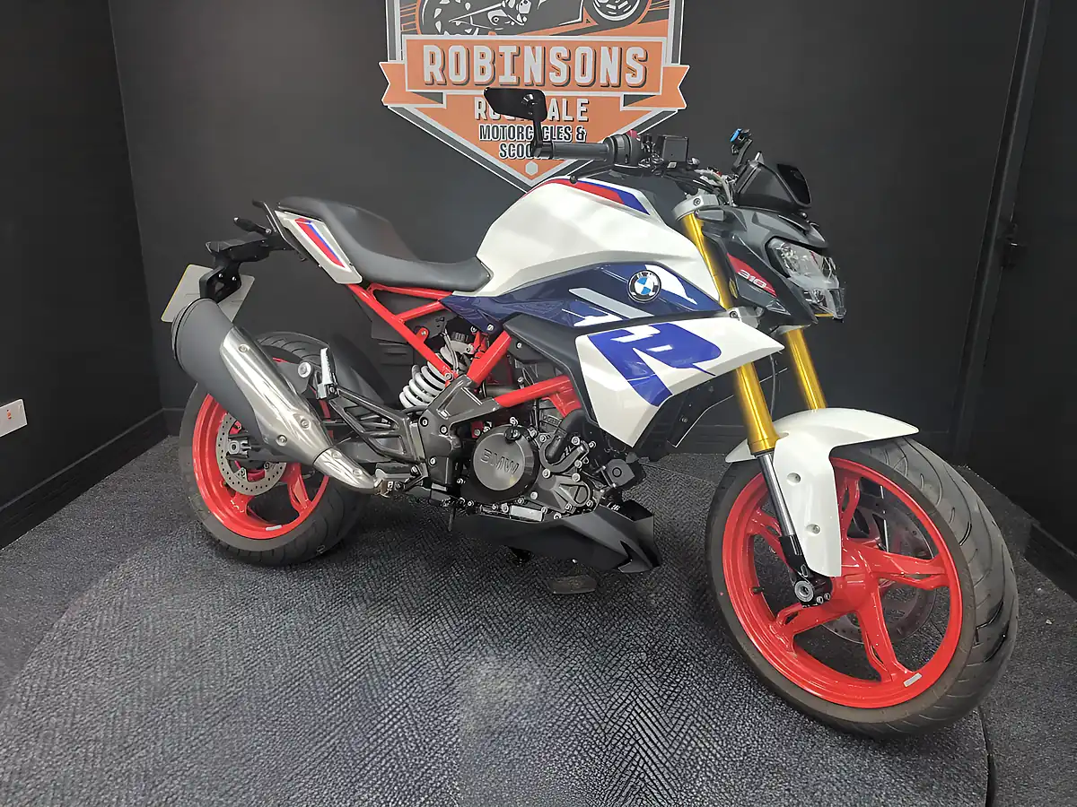Used 2022 BMW G 310 R Standard White, Red and Blue - Interior and Exterior details 3