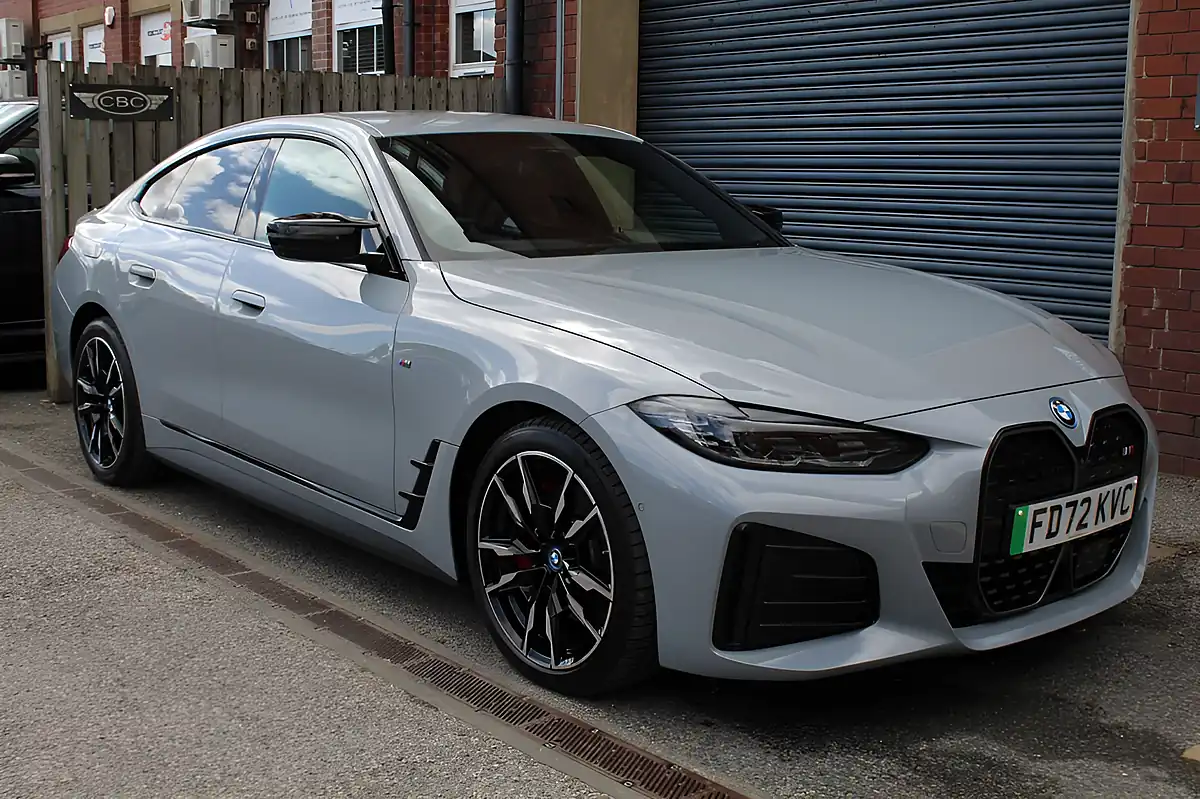 Used 2022 BMW I4 M50 Grey - Front View
