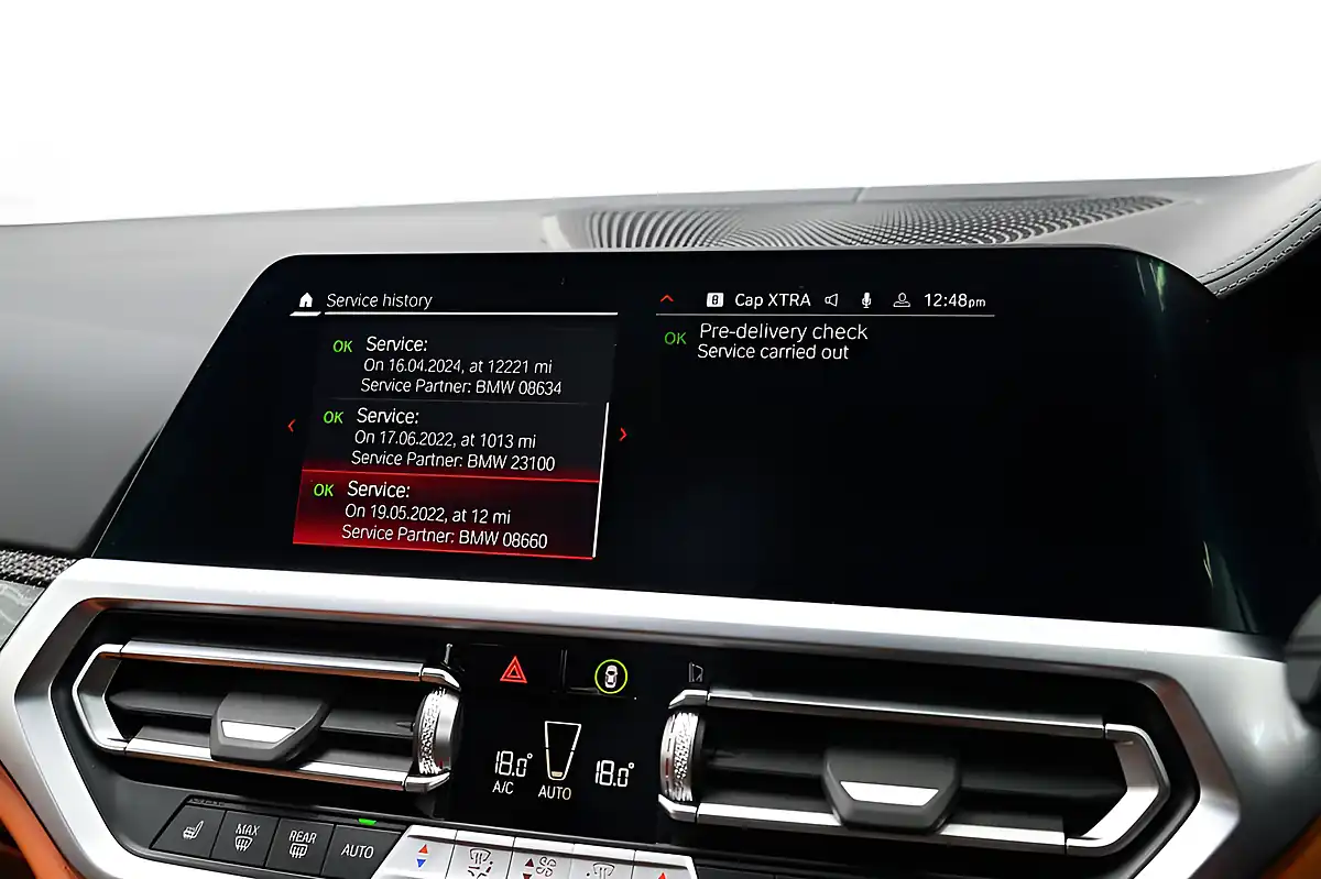 Used 2022 BMW M3 Competition Orange - Interior and Exterior details 19