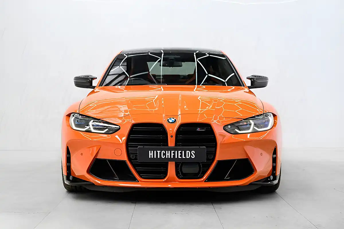 Used 2022 BMW M3 Competition Orange - Interior and Exterior details 4
