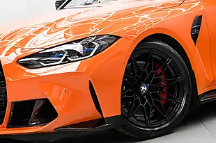 Used 2022 BMW M3 Competition Orange - Interior and Exterior details 5