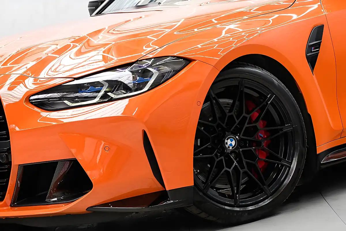 Used 2022 BMW M3 Competition Orange - Interior and Exterior details 5