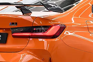 Used 2022 BMW M3 Competition Orange - Interior and Exterior details 6