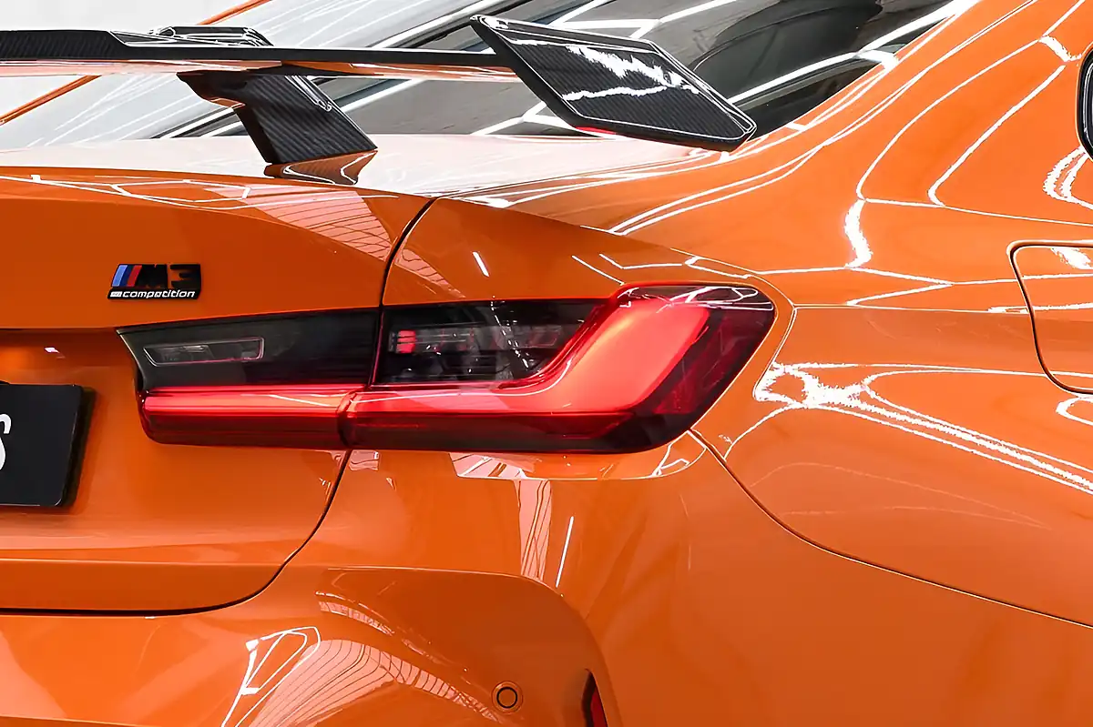 Used 2022 BMW M3 Competition Orange - Interior and Exterior details 6