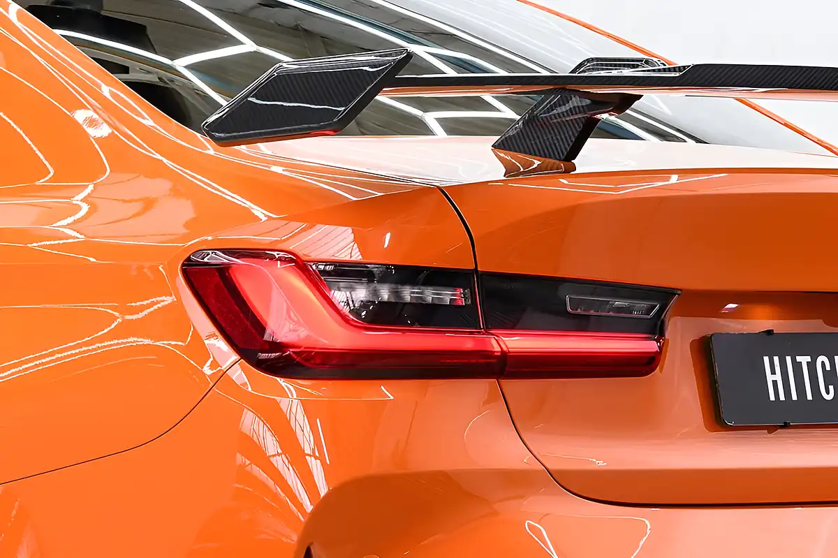 Used 2022 BMW M3 Competition Orange - Interior and Exterior details 7