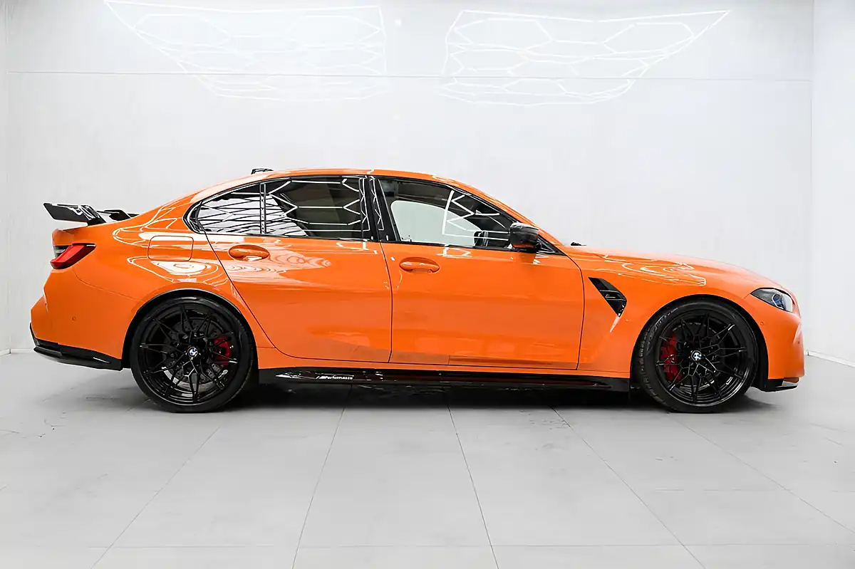 Used 2022 BMW M3 Competition Orange - Interior and Exterior details 9