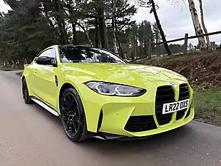 Used 2022 BMW M4 Competition Yellow - Interior and Exterior details 10