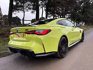 Used 2022 BMW M4 Competition Yellow - Interior and Exterior details 16