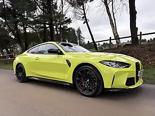 Used 2022 BMW M4 Competition Yellow - Interior and Exterior details 2