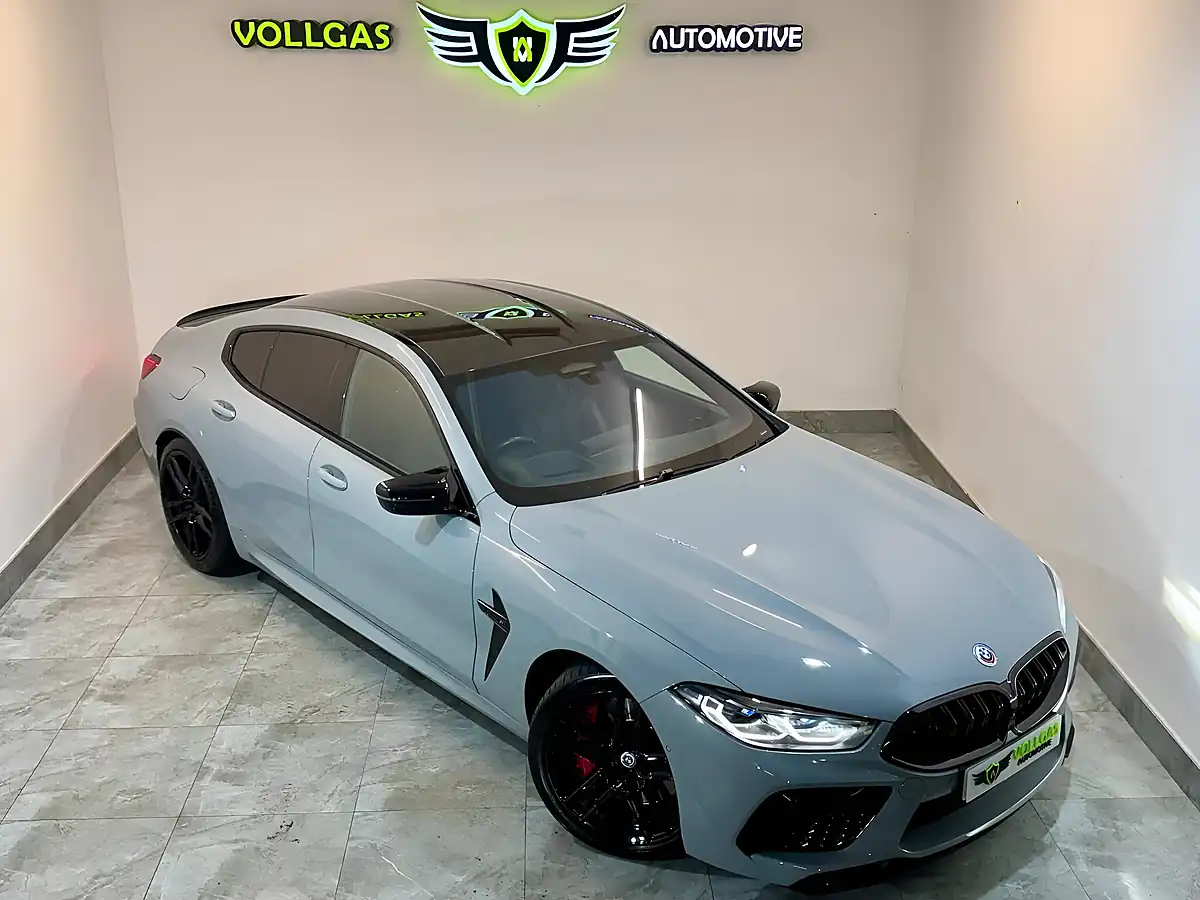 Used 2022 BMW M8 Gran Coupe Competition Brooklyn Grey - Front View