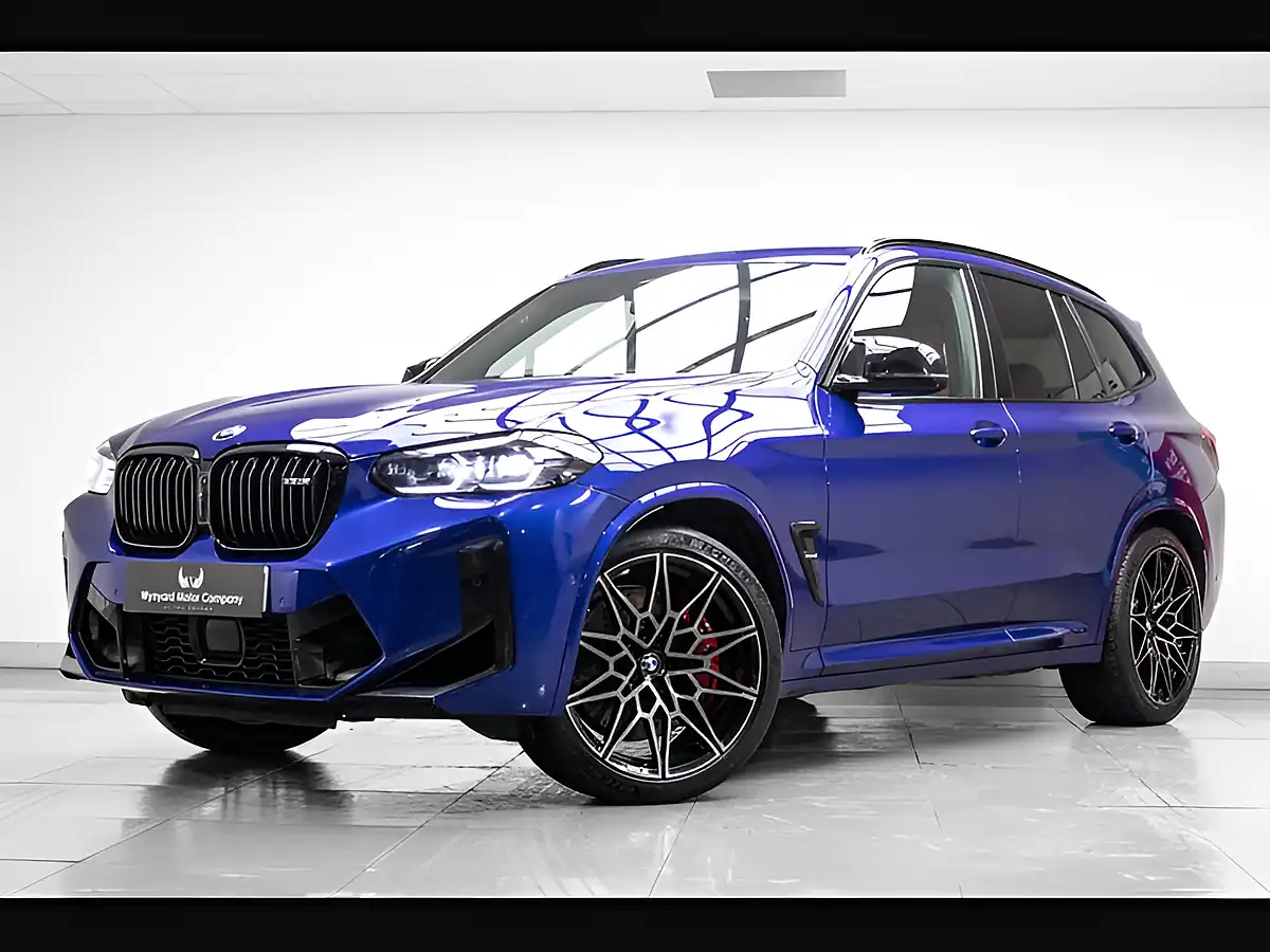 Used 2022 BMW X3 M Competition Blue - Front View
