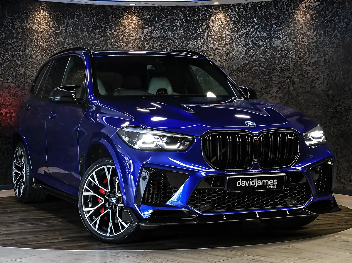 Used 2022 BMW X5 M Competition Marina Bay Blue - Front View