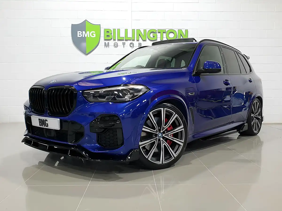 Used 2022 BMW X5 M Sport Blue - Interior and Exterior details 3
