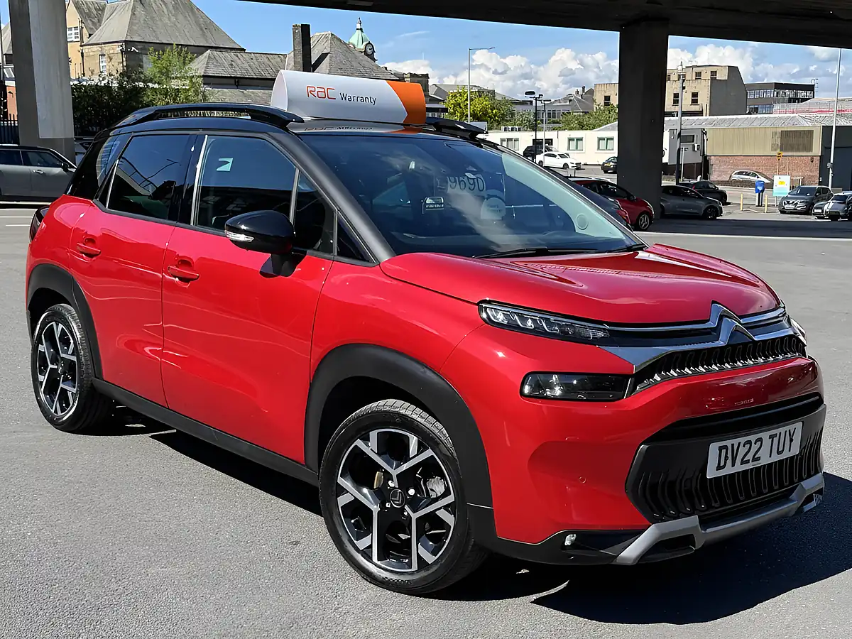 Used 2022 Citroen C3 Aircross Shine Plus Red - Front View