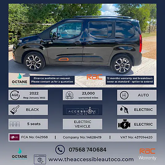 2022 Citroen E-BERLINGO Flair XTR 50kWh