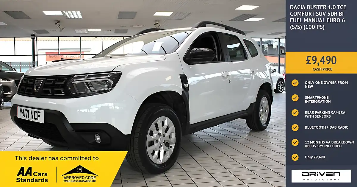 Used 2022 Dacia Duster Comfort White - Front View