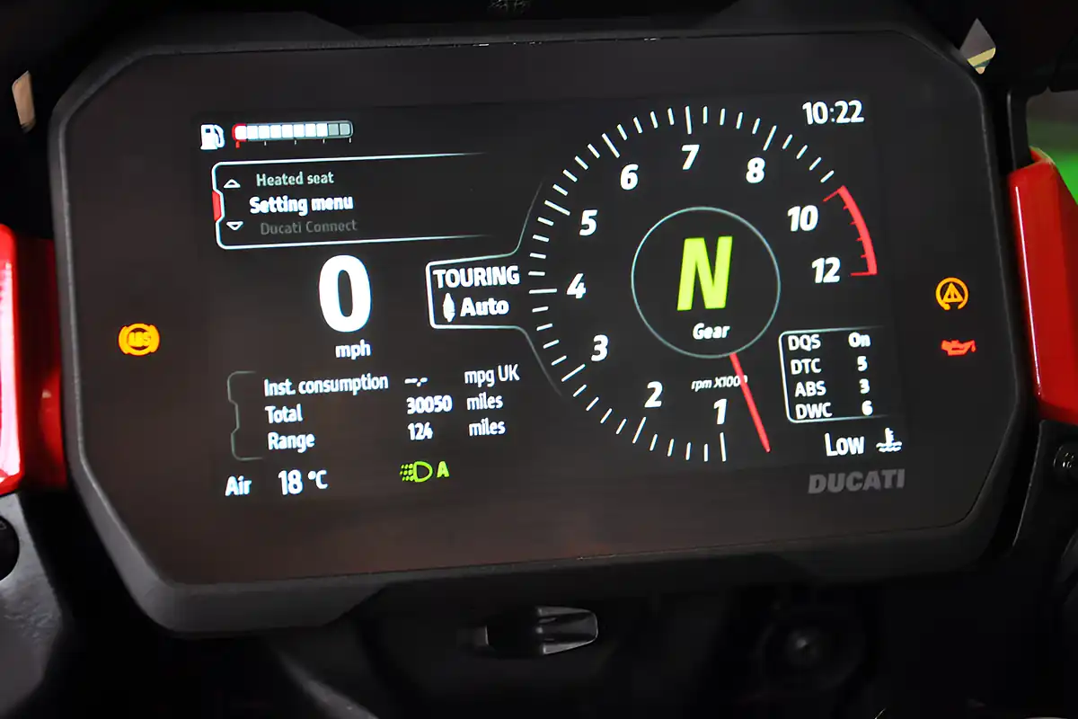 Used 2022 Ducati Multistrada V4s Travel & Radar Red - Interior and Exterior details 9
