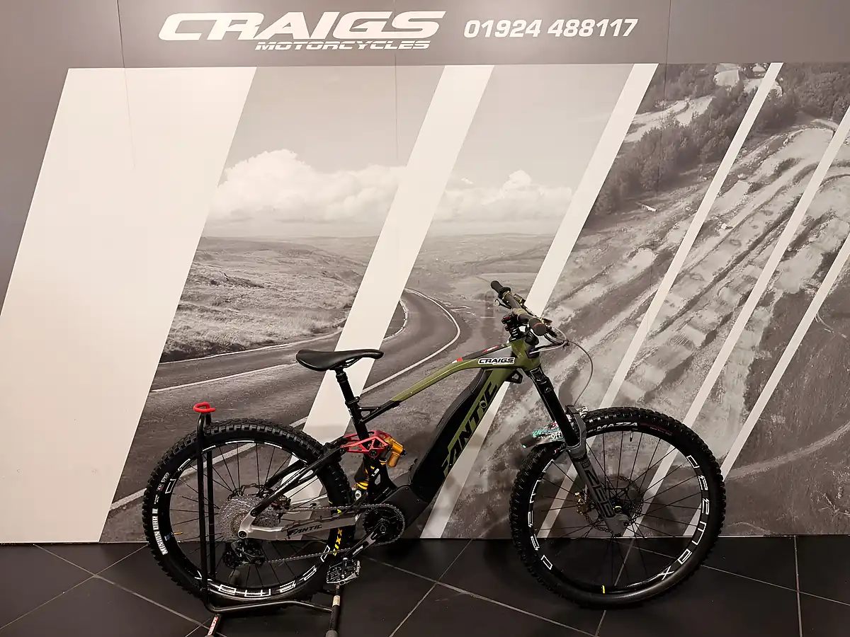 Used 2022 Fantic Bikes All Mountain Ridge Sport Factory Green - Front View
