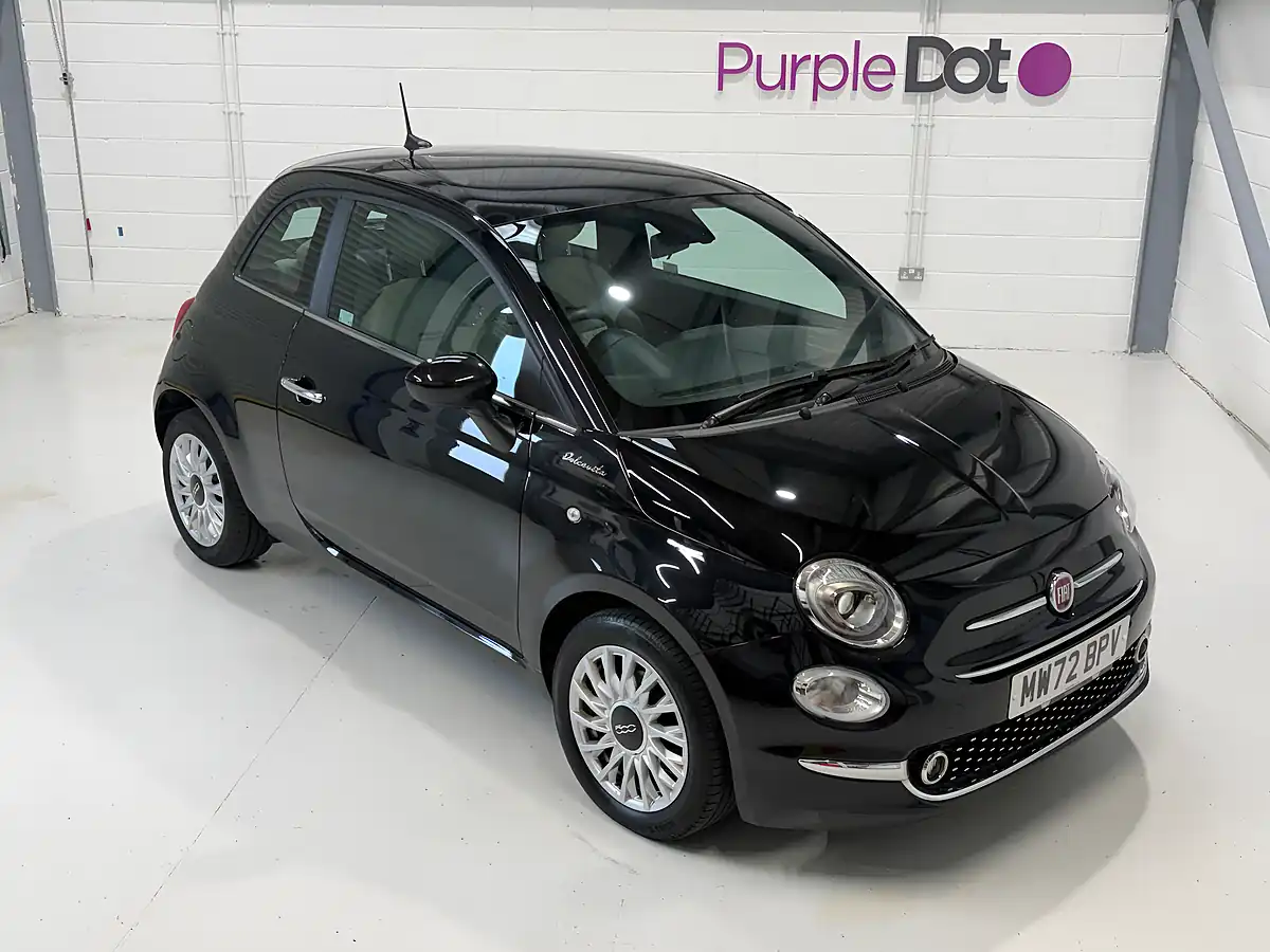 Used 2022 Fiat 500 Dolcevita Black - Front View