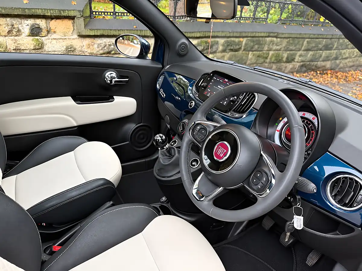 Used 2022 Fiat 500 Dolcevita Blue - Interior and Exterior details 2