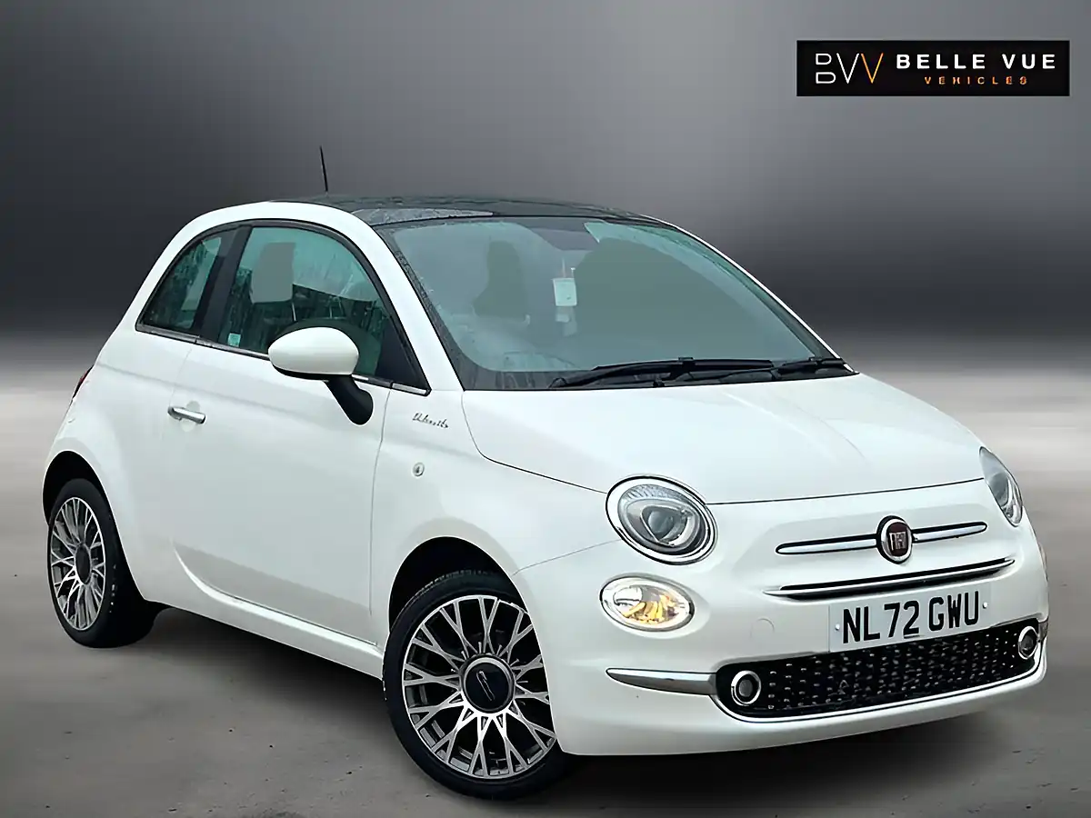 Used 2022 Fiat 500 Dolcevita Bossa Nova White - Front View